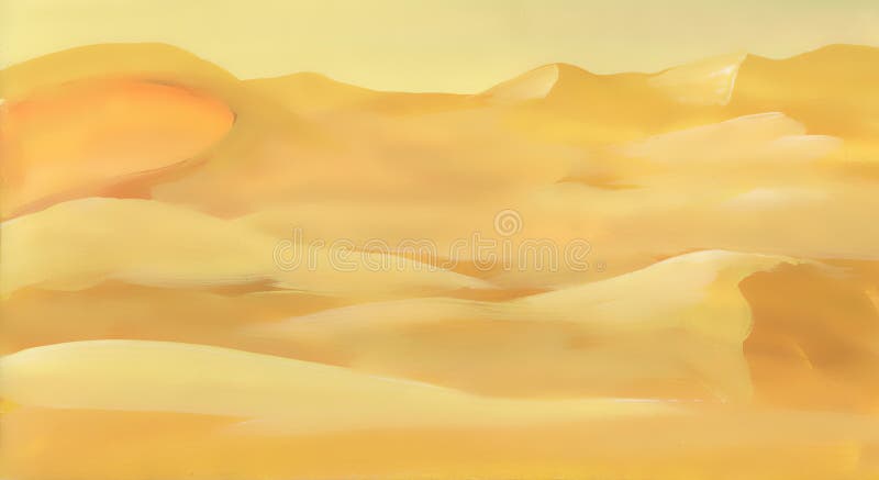 Paisagem da areia do deserto da aquarela ilustração do vetor Paisagem da areia do deserto da aquarela ilustração do vetor