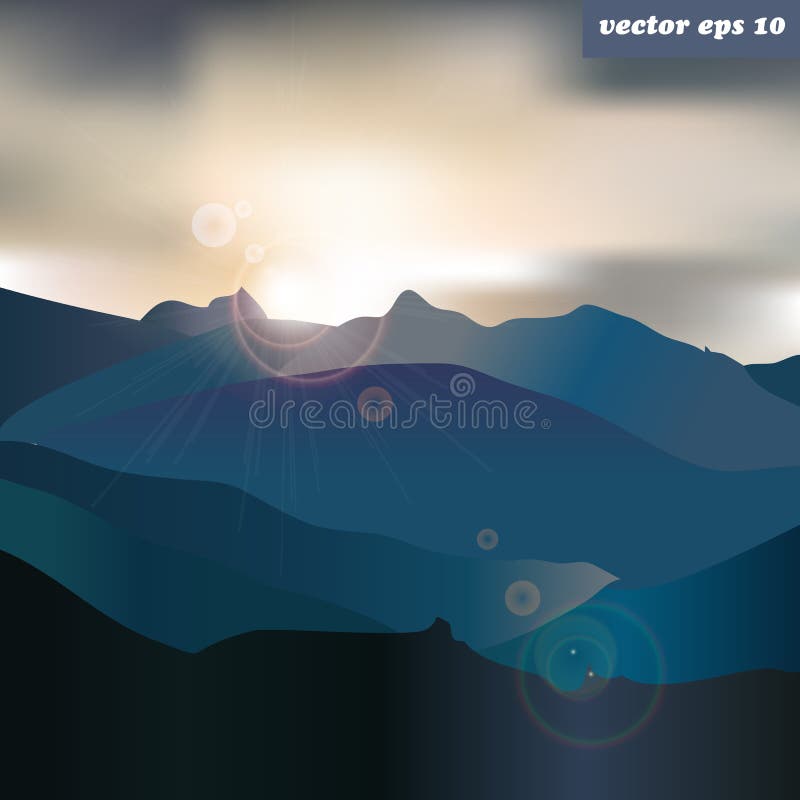 Paisagem da montanha ilustração stock Paisagem da montanha ilustração stock