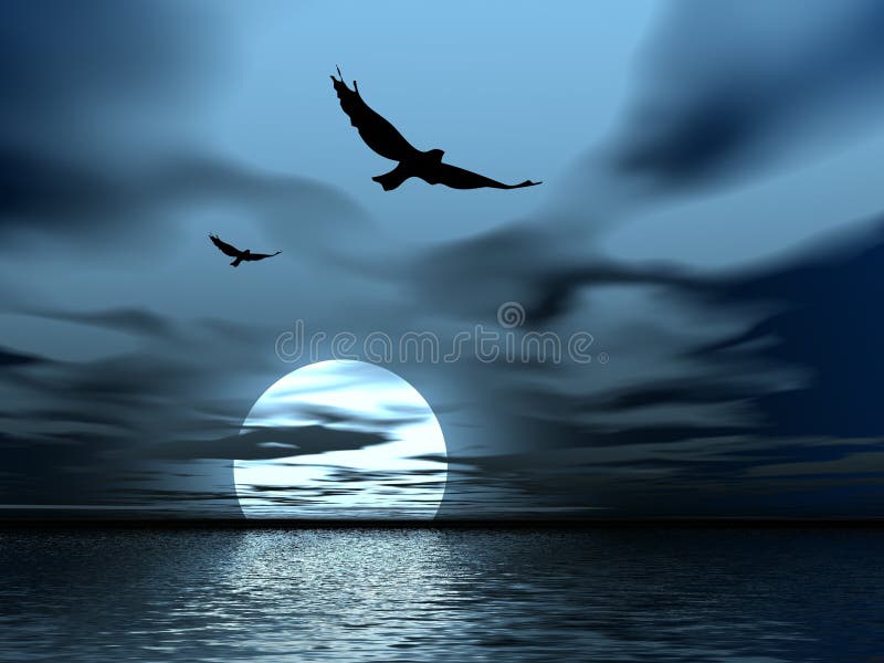 Paisagem Da Noite Ilustracao Stock Ilustracao De Noite 1237583