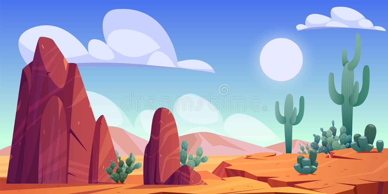 Uma paisagem surreal de deserto onde a areia movediça 00494 00