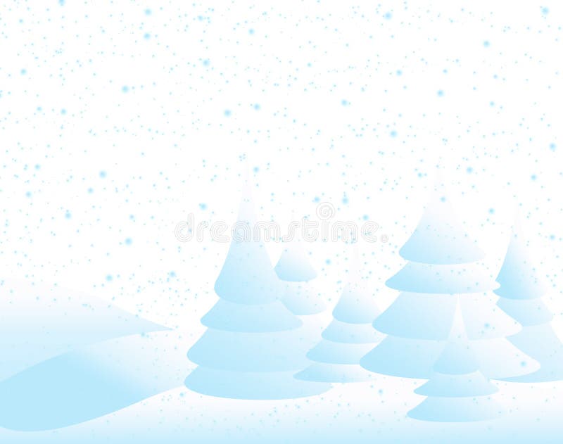 Winter landscape covered with snow blanket. Winter landscape covered with snow blanket