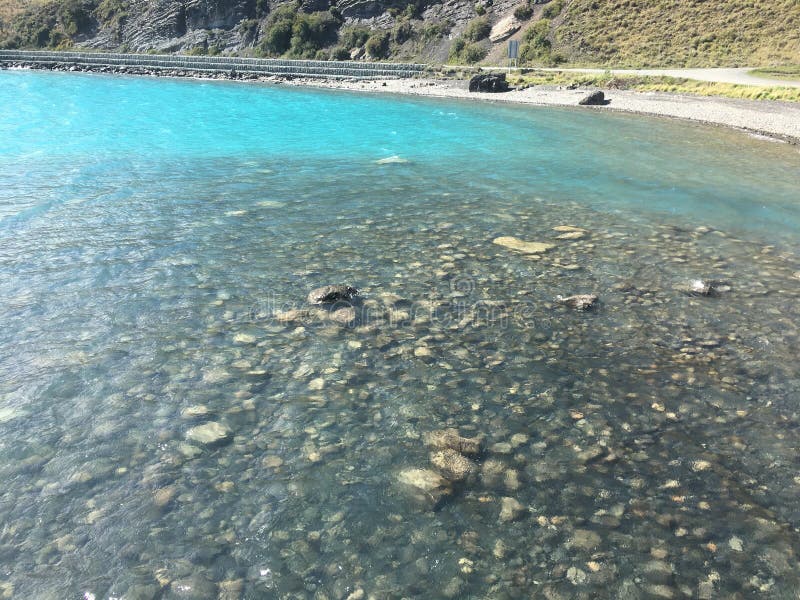 Paisagem do lago e das montanhas no Patagonia o Chile imagens de stock royalty free
