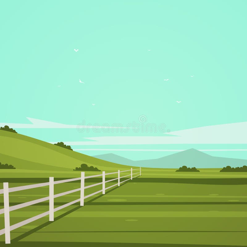 Paisagem de Desenho Animado ilustração stock