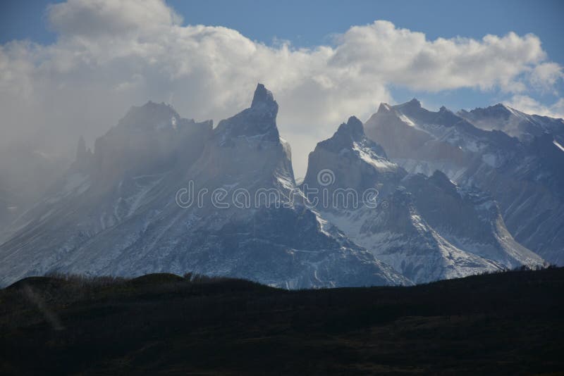 Paisagem no Patagonia o Chile imagens de stock
