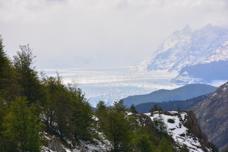 Paisagem no Patagonia o Chile imagem de stock