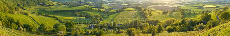 Paisagem rural idílico, Cotswolds Reino Unido imagens de stock royalty free Paisagem rural idílico, Cotswolds Reino Unido imagens de stock royalty free