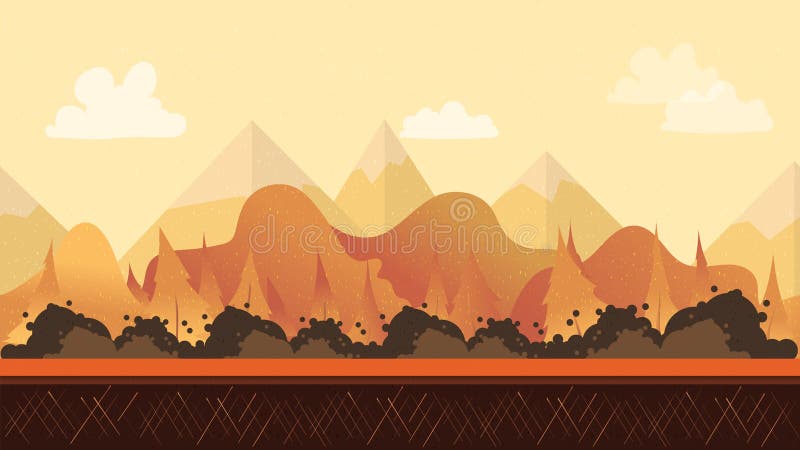 Fundo Do Jogo Da Floresta Para A Aplicação Do Jogo 2d. Royalty Free SVG,  Cliparts, Vetores, e Ilustrações Stock. Image 55944635