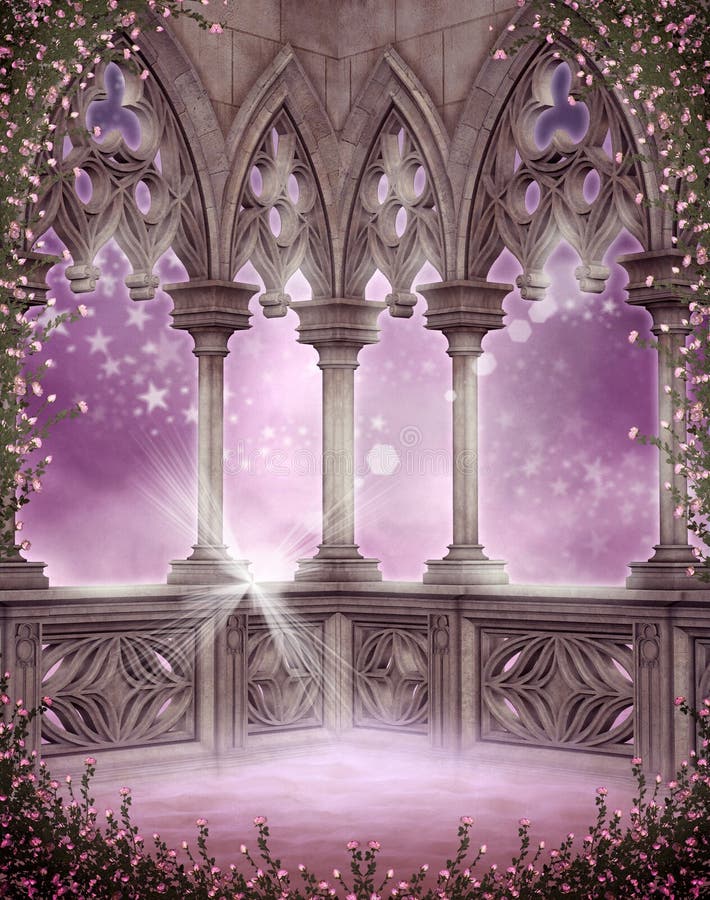 Paisaje con las rosas 6 ilustración del vector Paisaje con las rosas 6 ilustración del vector