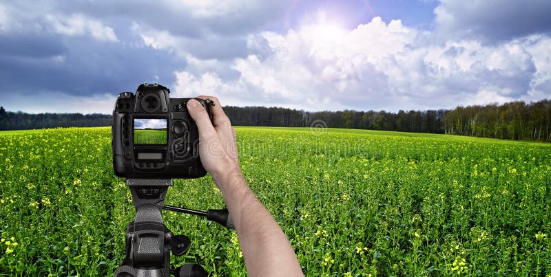 Paisaje de fotografía del hombre fotografía de archivo Paisaje de fotografía del hombre fotografía de archivo
