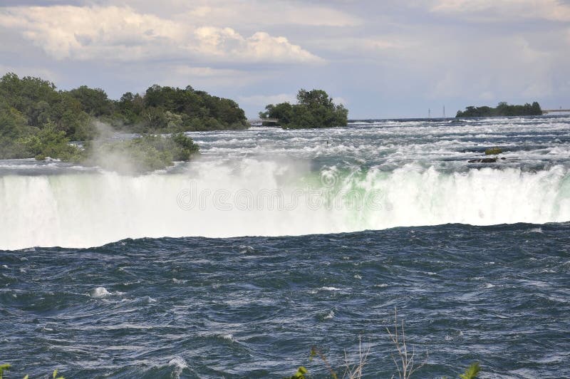 Paisaje de herradura aéreo de Niagara Falls del lado canadiense imagen de archivo Paisaje de herradura aéreo de Niagara Falls del lado canadiense imagen de archivo