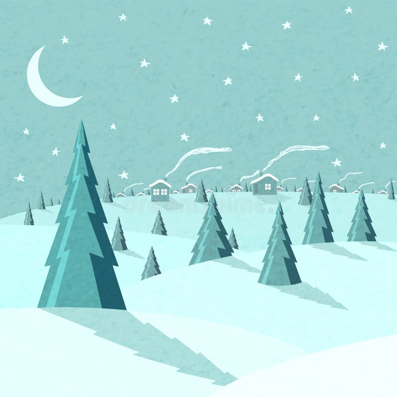 Paisaje del invierno libre illustration Paisaje del invierno libre illustration