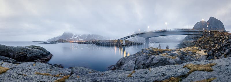 Paisaje en el lofoten fotografía de archivo Paisaje en el lofoten fotografía de archivo