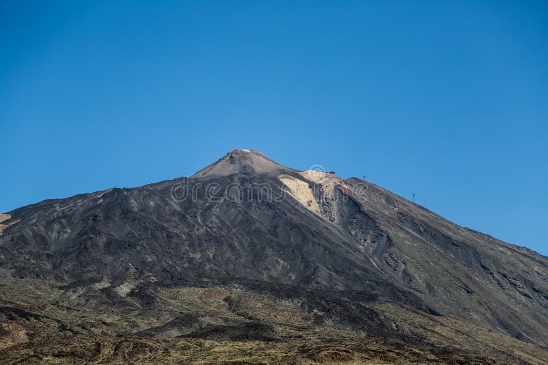 Paisaje en el parque nacional de Teide en Tenerife fotografía de archivo Paisaje en el parque nacional de Teide en Tenerife fotografía de archivo