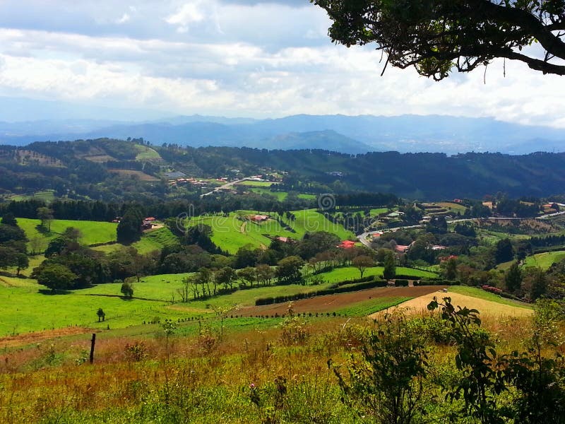 Paisaje Rural En Costa Rica Imagen de archivo Imagen de extenso