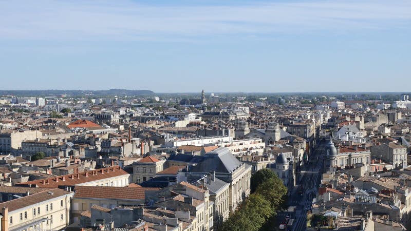 Paisaje urbano de Burdeos, en Francia al sudoeste