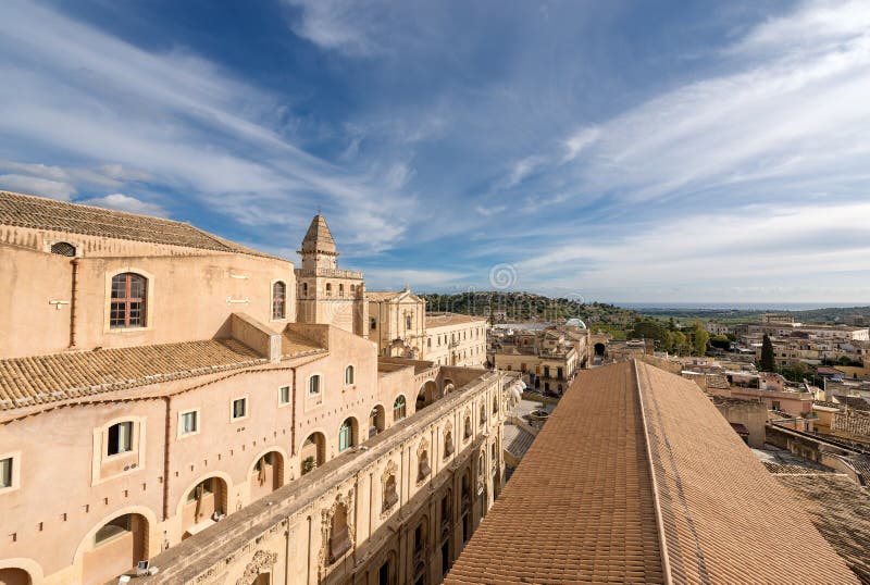 Paisaje urbano de Noto - Syracuse Sicilia Italia fotos de archivo Paisaje urbano de Noto - Syracuse Sicilia Italia fotos de archivo