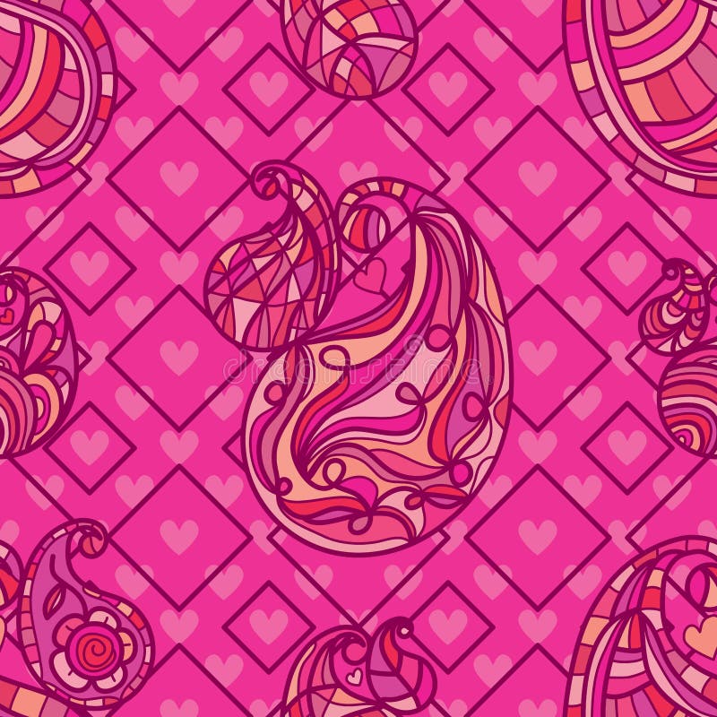 Paisley confia teste padrão sem emenda só de paisley ilustração royalty free Paisley confia teste padrão sem emenda só de paisley ilustração royalty free