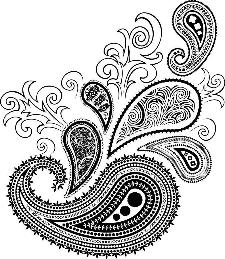 Paisley design stock vector. Illustration of decoration 17158786