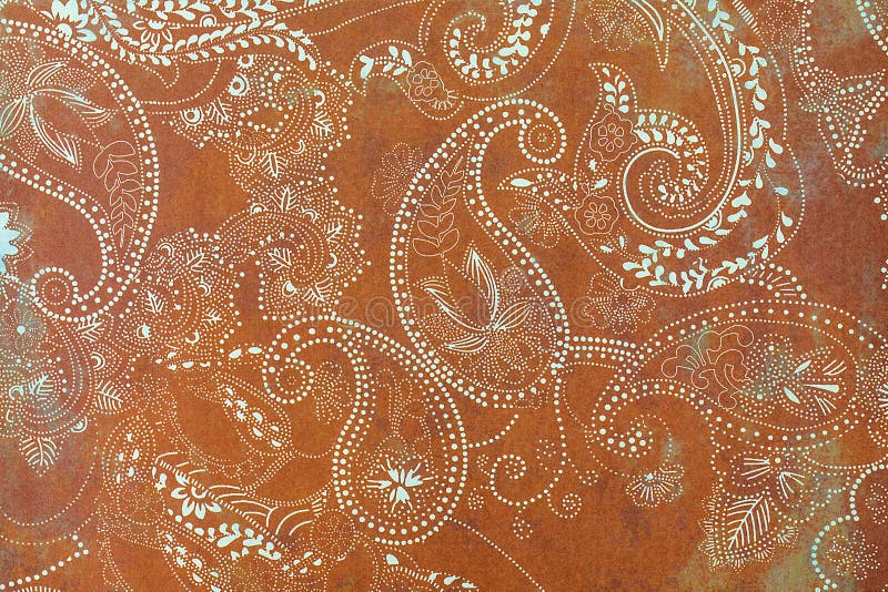Paisley modelou o fundo nas máscaras marrom e branco fotos de stock royalty free Paisley modelou o fundo nas máscaras marrom e branco fotos de stock royalty free