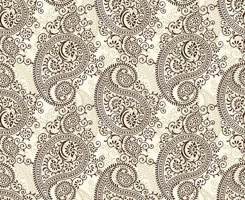 Paisley Seamless Background Stock Vector - Illustration of textile ...
