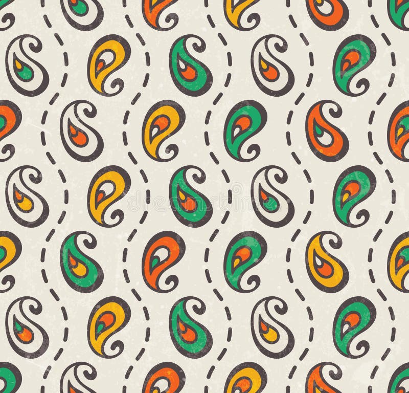 Paisley seamless print. royalty free illustration