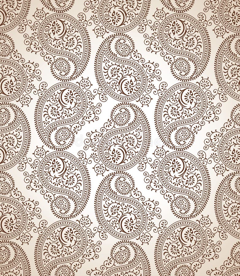 Paisley vector wallpaper stock vector. Illustration of seamless - 39560935