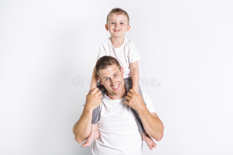 Paizinho com filho imagem de stock Paizinho com filho imagem de stock