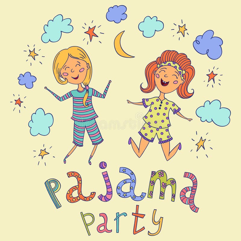 Clipart Pyjama Party Activities