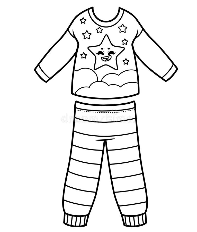 Pajamas Outline Stock Illustrations – 1,709 Pajamas Outline Stock ...