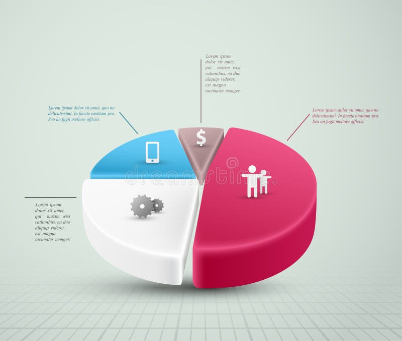 Pajdiagram royaltyfri illustrationer Pajdiagram royaltyfri illustrationer