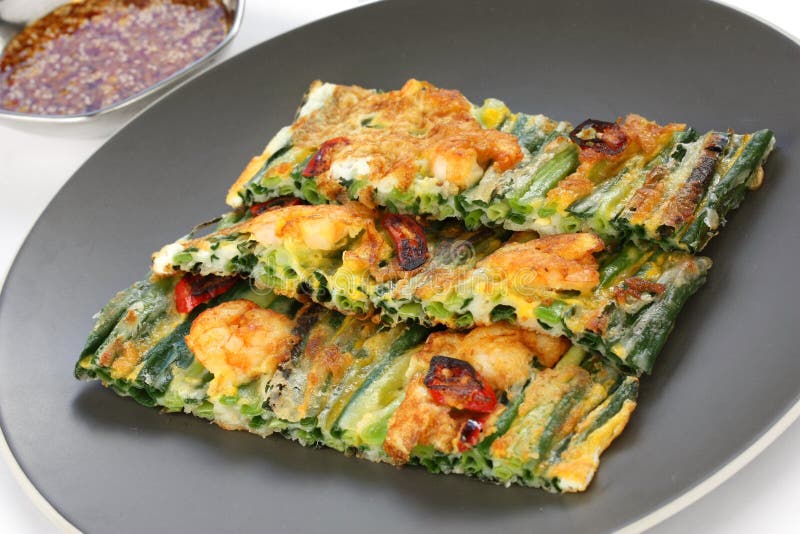 Pajeon, korean food stock image. Image of onion, pajeon - 23611077