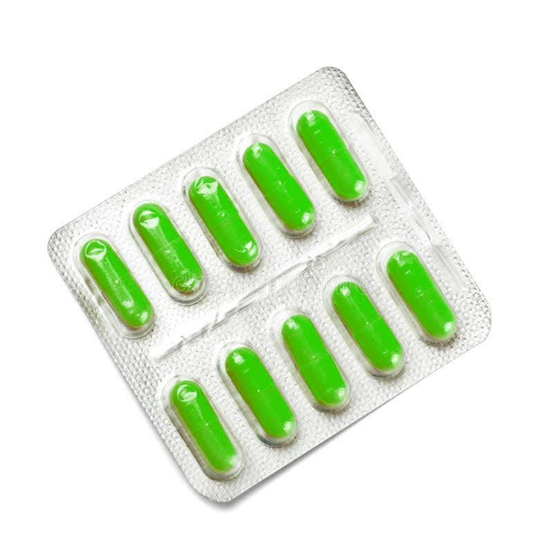 Paket der grünen Kapseln lizenzfreies stockfoto Paket der grünen Kapseln lizenzfreies stockfoto