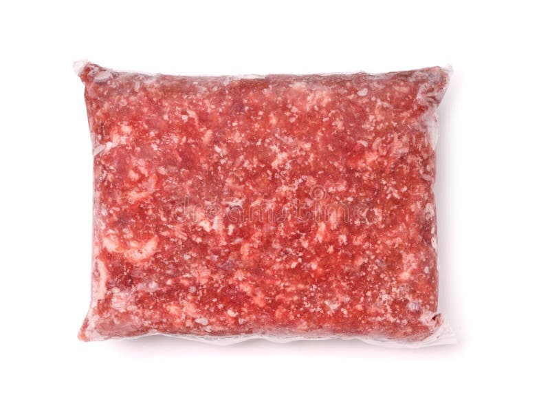 Paket des gefrorenen Fleisches