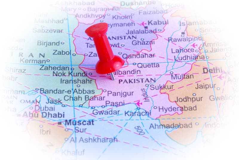 Pakistan in der Karte