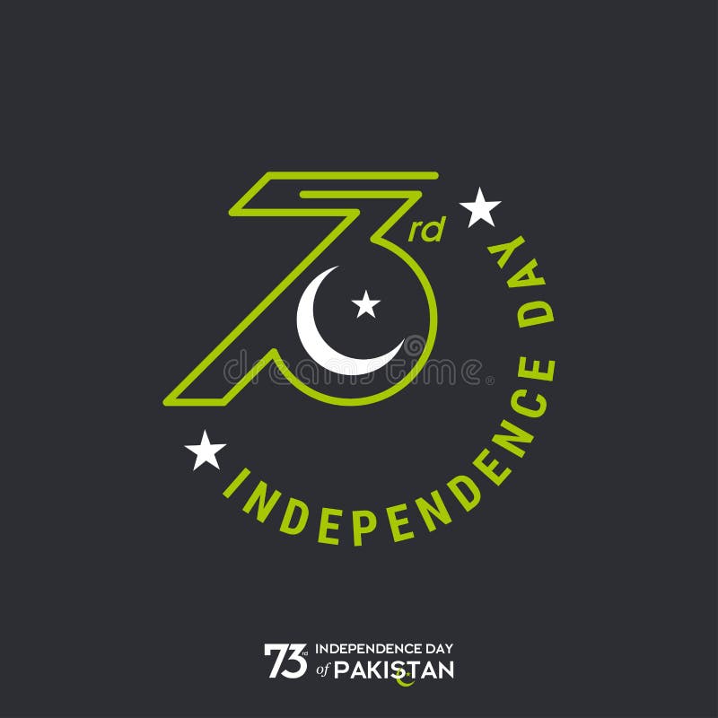 Pakistan dnia niepodległości typografii projekt Kreatywnie typografia 73rd Szczęśliwy dzień niepodległości Pakistan szablonu Wekt ilustracja wektor Pakistan dnia niepodległości typografii projekt Kreatywnie typografia 73rd Szczęśliwy dzień niepodległości Pakistan szablonu Wekt ilustracja wektor