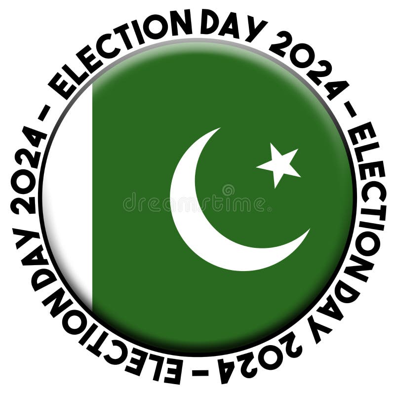 Pakistan Election Day 2024 Circular Flag Concept 3D Illustration