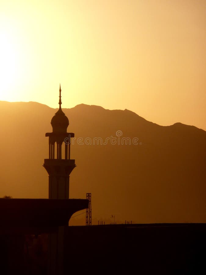 Pakistan-Sonnenuntergang-Minarett