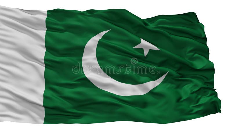 Pakistan stadsflagga, Pakistan som isoleras på vit bakgrund vektor illustrationer Pakistan stadsflagga, Pakistan som isoleras på vit bakgrund vektor illustrationer