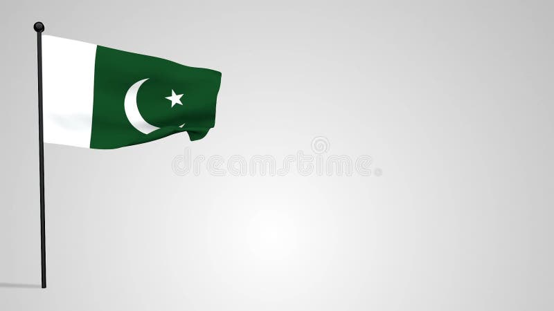 Pakistani Flag Waving in the Wind Stock Video - Video of grey, freedom:  52406199