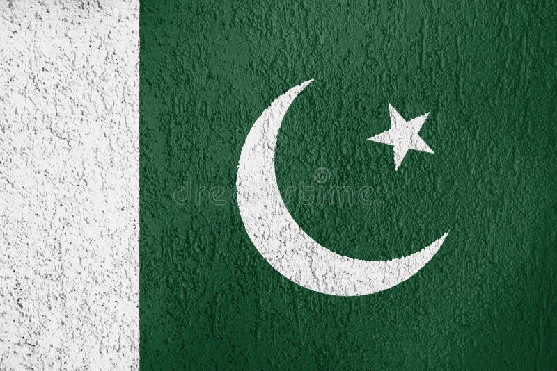 Pakistansk flagga för textur royaltyfria bilder Pakistansk flagga för textur royaltyfria bilder