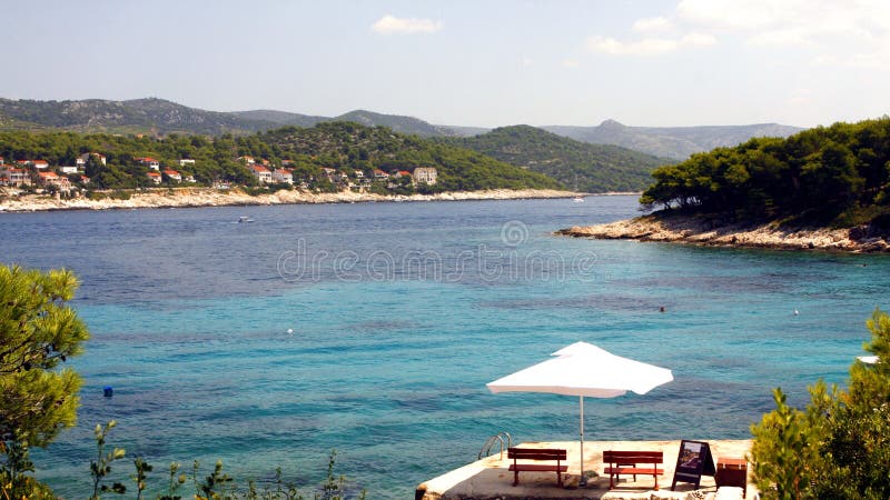Pakleni Islands Nudist Beach HVAR Croatia Stock Photo 