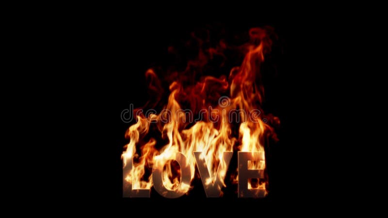 Palabra de amor sobre el interminable fuego realista en negro