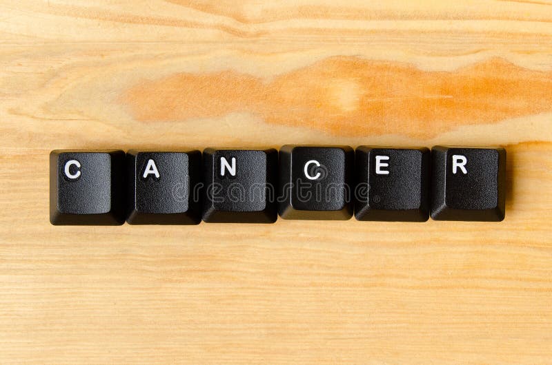 Palabra del cáncer fotos de archivo Palabra del cáncer fotos de archivo