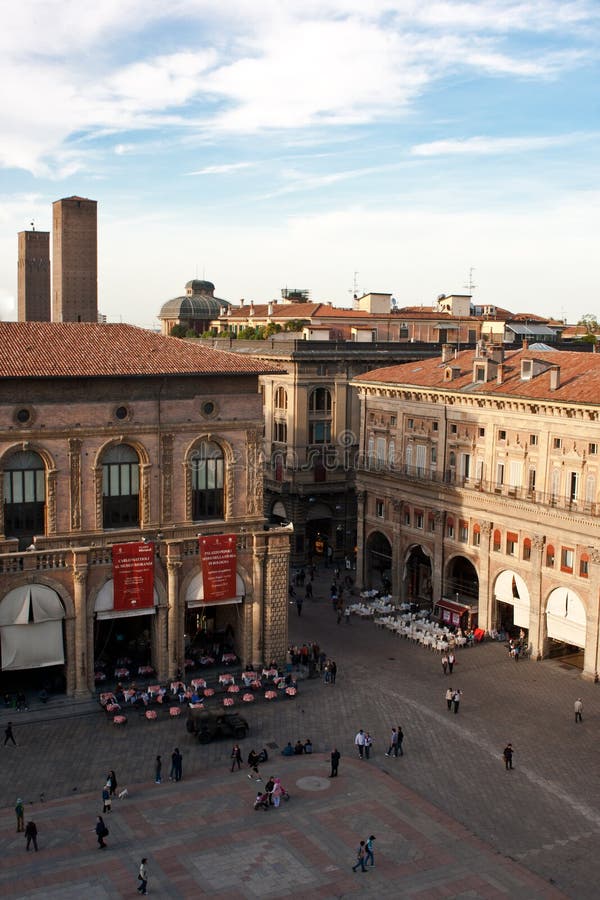 Bologna square stock photo. Image of italy, italian 101476736