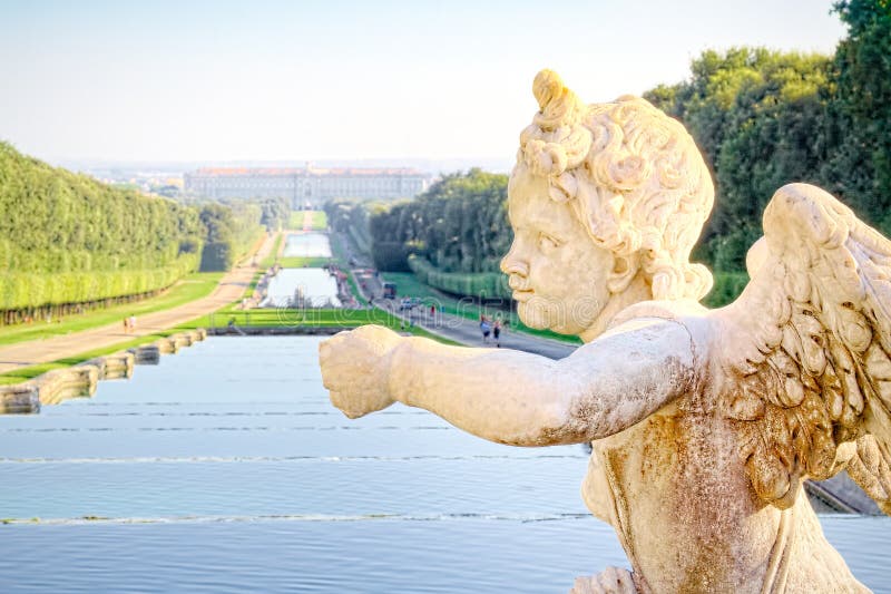 The royal palace and park of Caserta, heritage of UNESCO, Caserta - Italy near Naples. The royal palace and park of Caserta, heritage of UNESCO, Caserta - Italy near Naples