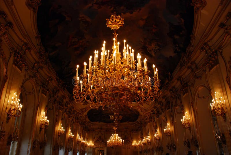 The fabulous ceiling of the schonbrunn or beautiful fountain palace in Vienna Austria. The fabulous ceiling of the schonbrunn or beautiful fountain palace in Vienna Austria