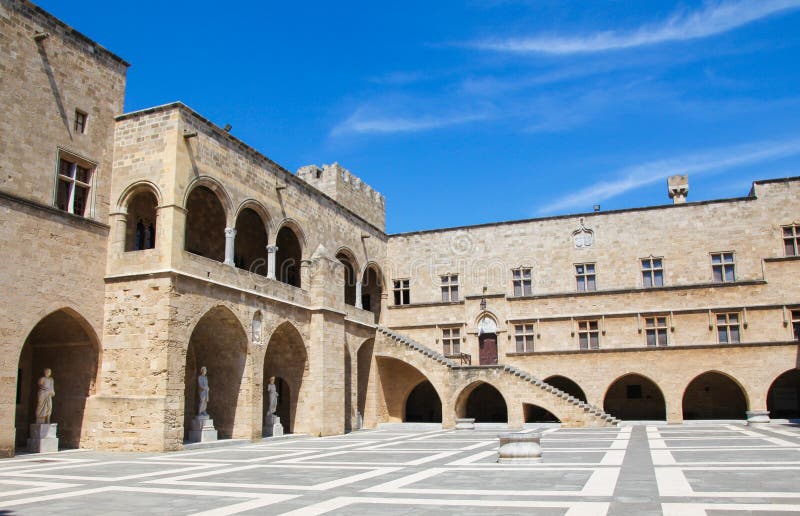 Palace of Grand Masters, Rhodes, Greece. Stock Photo - Image of knight,  travel: 11519532