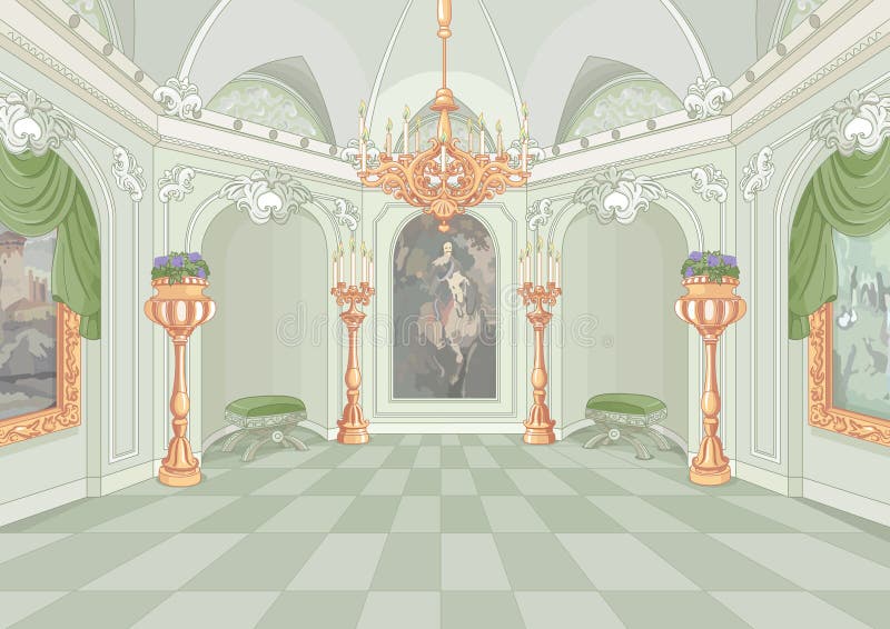 Palace Hall royalty free illustration