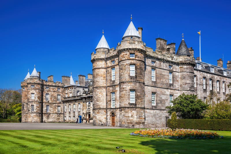 Palace of Holyroodhouse is residence of the Queen in Edinburgh, Scotland