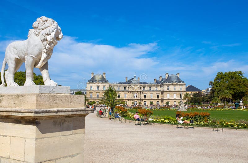 Palace of Luxembourg Gardens, Paris, France.